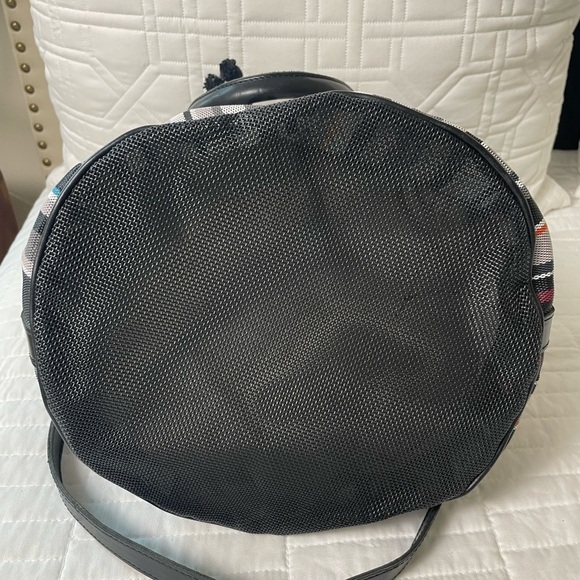 BRANDINA The Original Canvas & Leather Top Handle Crossbody Bucket Bag Tote - Picture 7 of 16